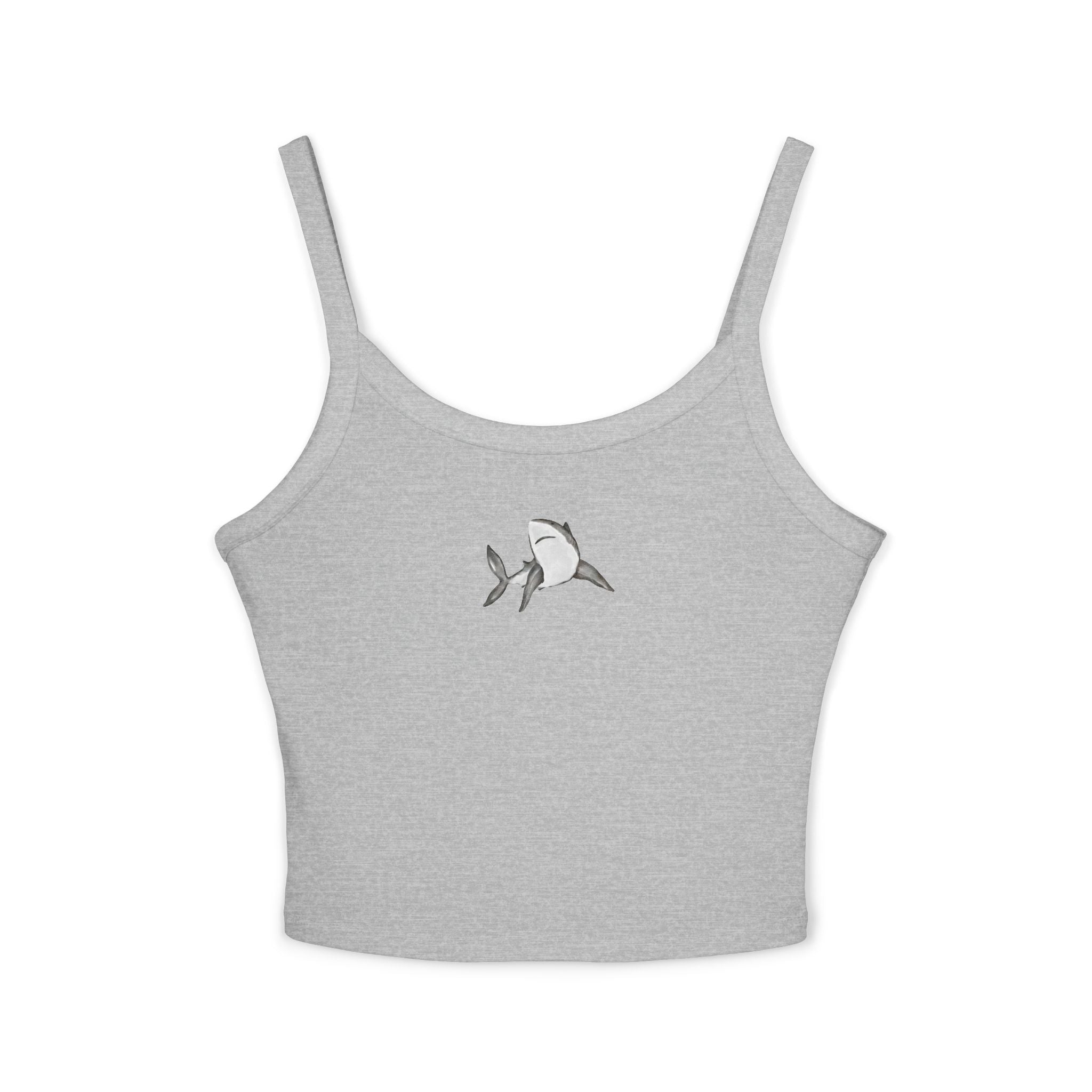 Shark Print Spaghetti Strap Tank Top