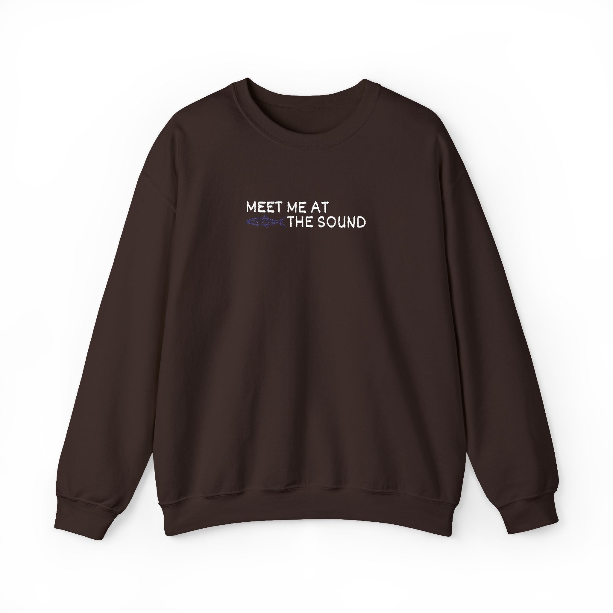 Meet me at the Sound Embroidered Unisex Crewneck Sweatshirt