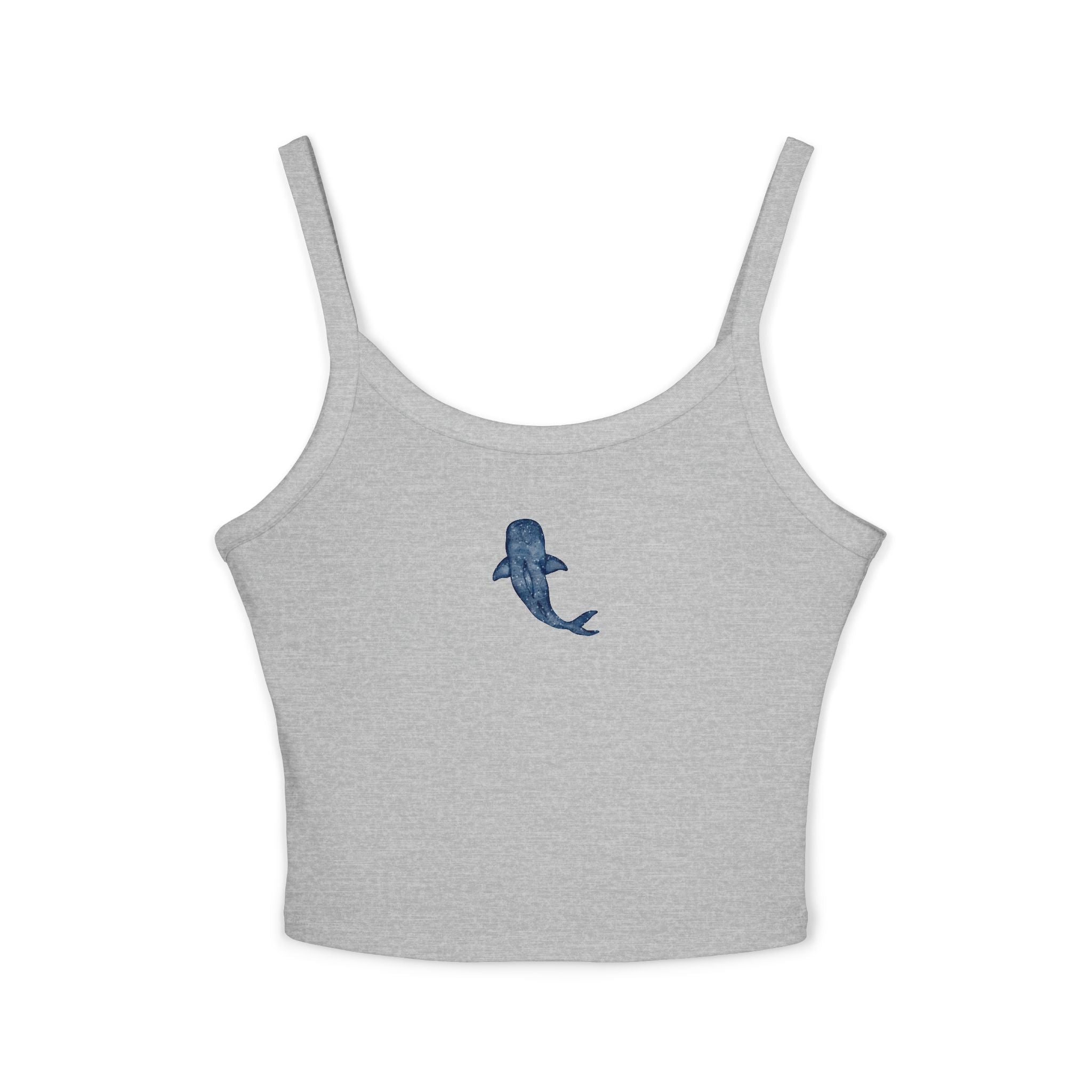 Whale Shark Print Spaghetti Strap Tank Top