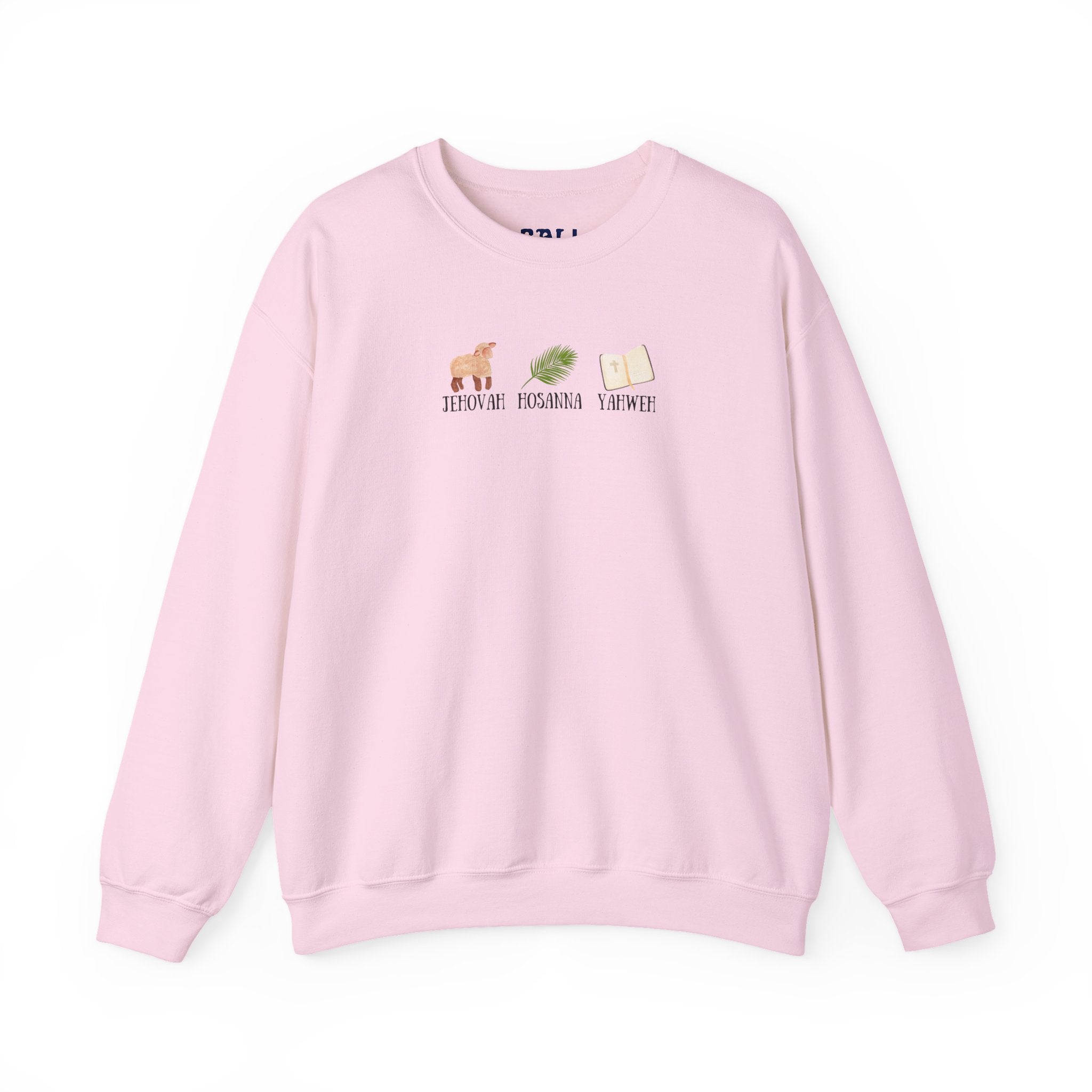 Jesus Name Trio Print Unisex Crewneck Sweatshirt
