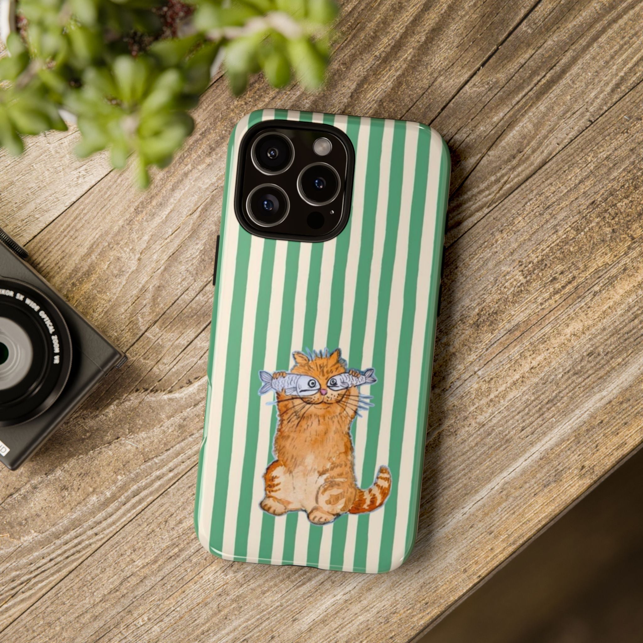 Fun Kitty n Fish - Phone Case