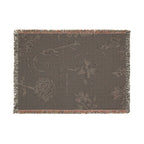 Matthew 6:28 Floral Woven Blanket