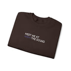 Meet me at the Sound Embroidered  Unisex Crewneck Sweatshirt