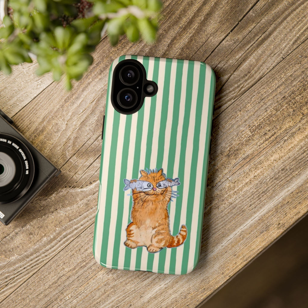 Fun Kitty n Fish - Phone Case