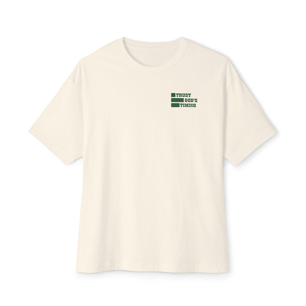 Trust God's Timing Unisex Oversized Boxy Tee