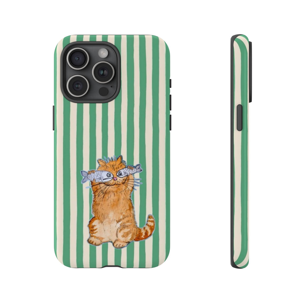 Fun Kitty n Fish - Phone Case