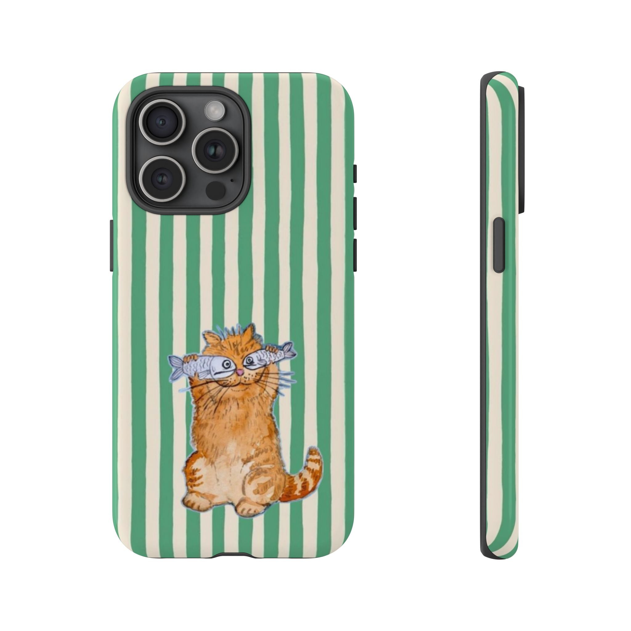 Fun Kitty n Fish - Phone Case