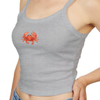Crab Print Spaghetti Strap Tank Top