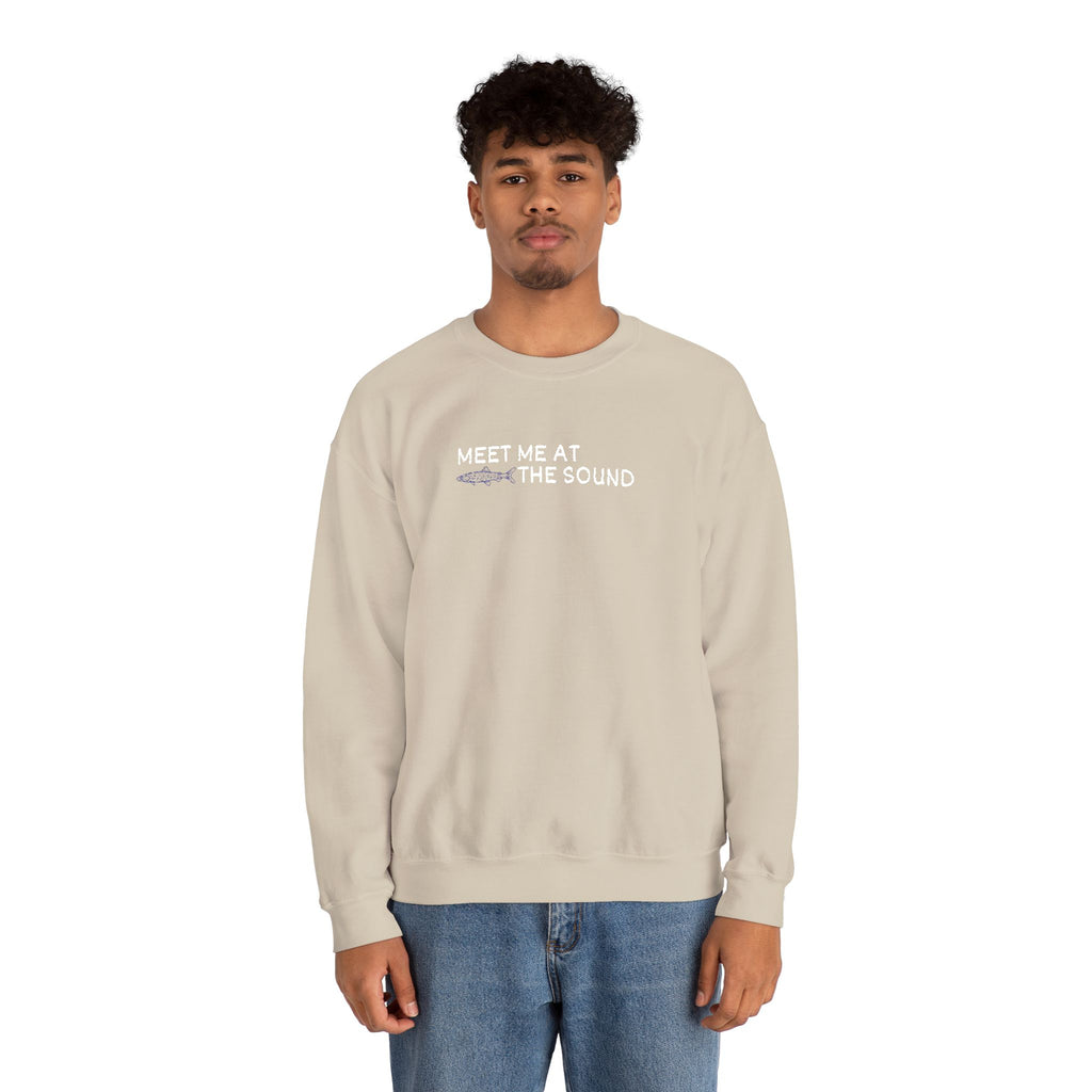 Meet me at the Sound Embroidered  Unisex Crewneck Sweatshirt
