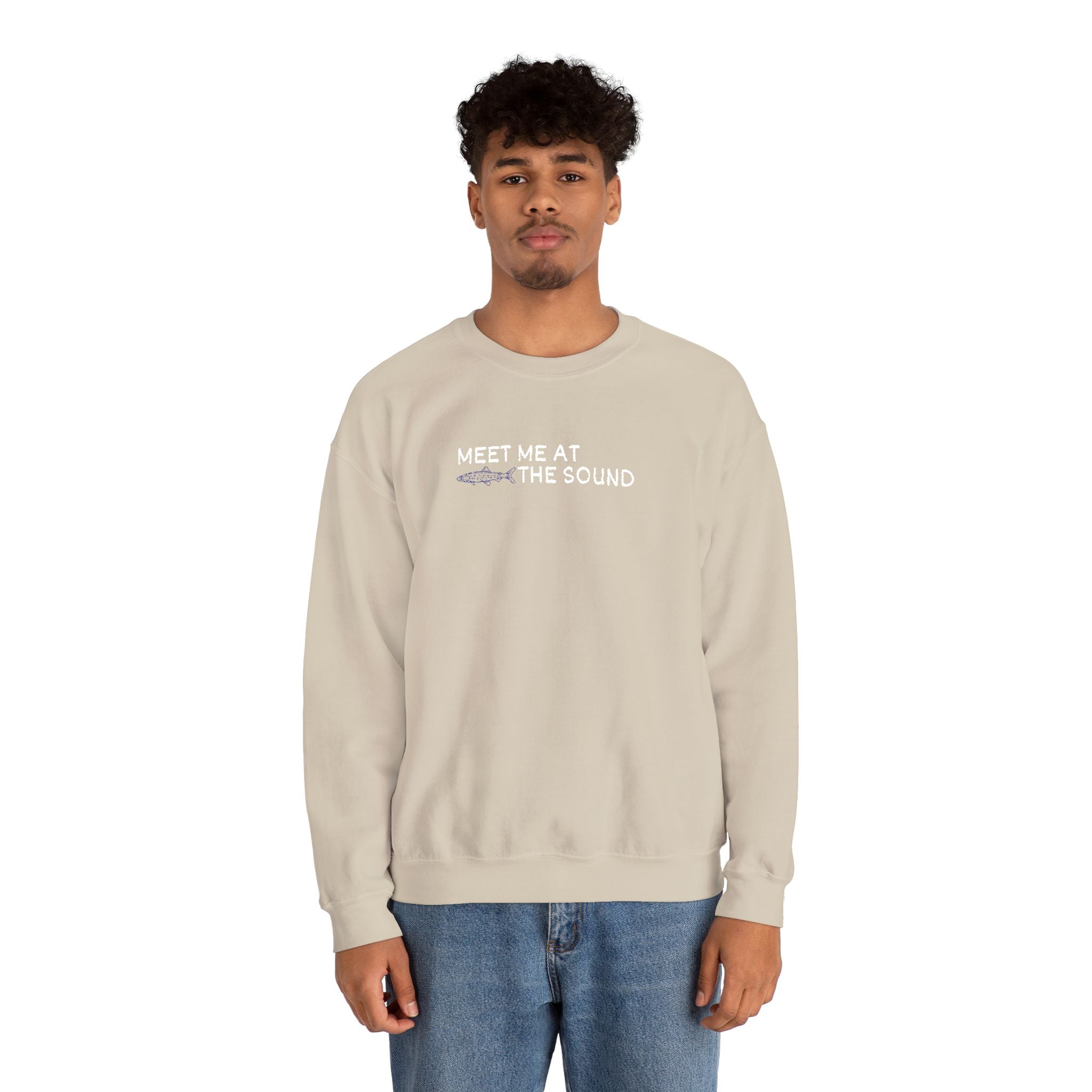 Meet me at the Sound Embroidered  Unisex Crewneck Sweatshirt