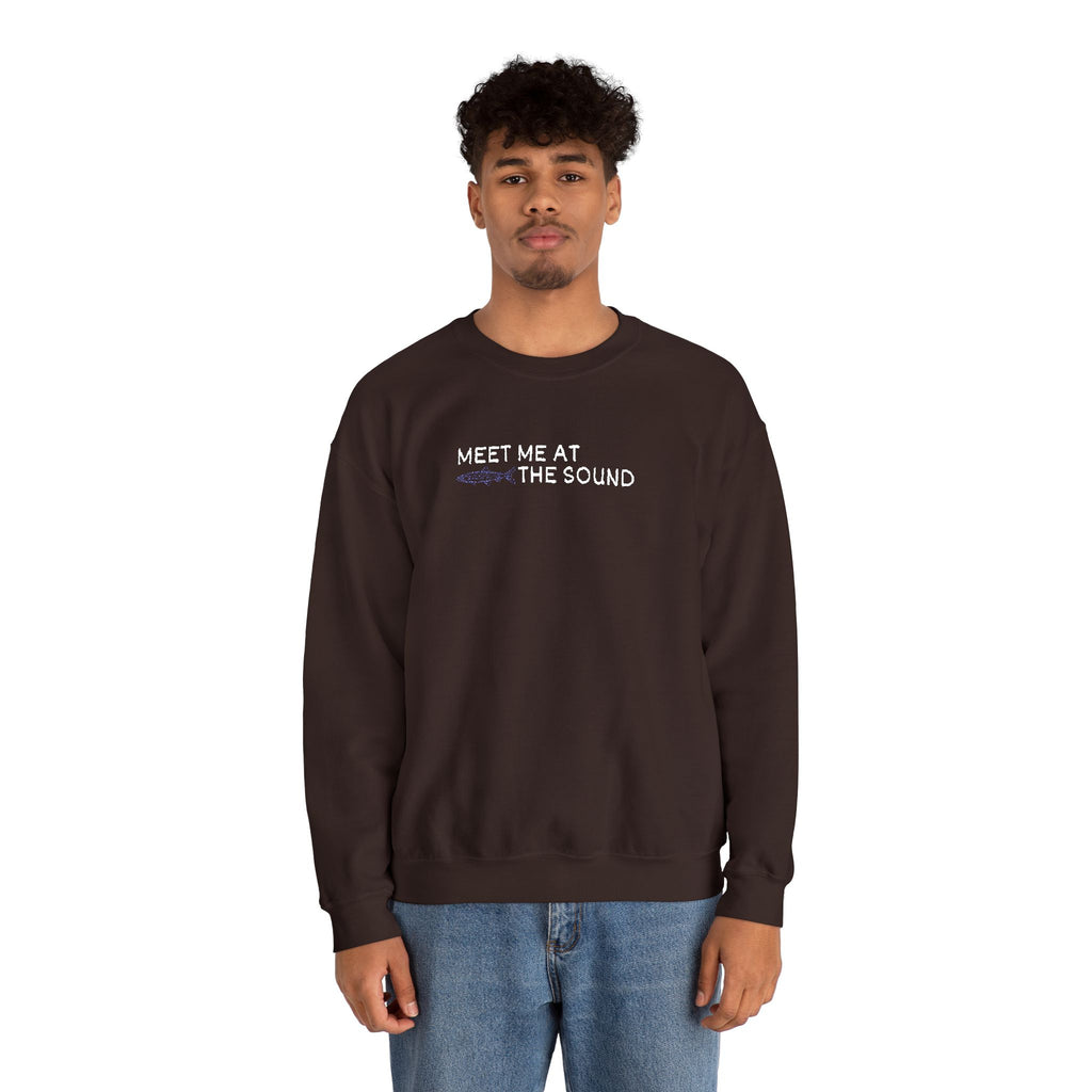 Meet me at the Sound Embroidered  Unisex Crewneck Sweatshirt