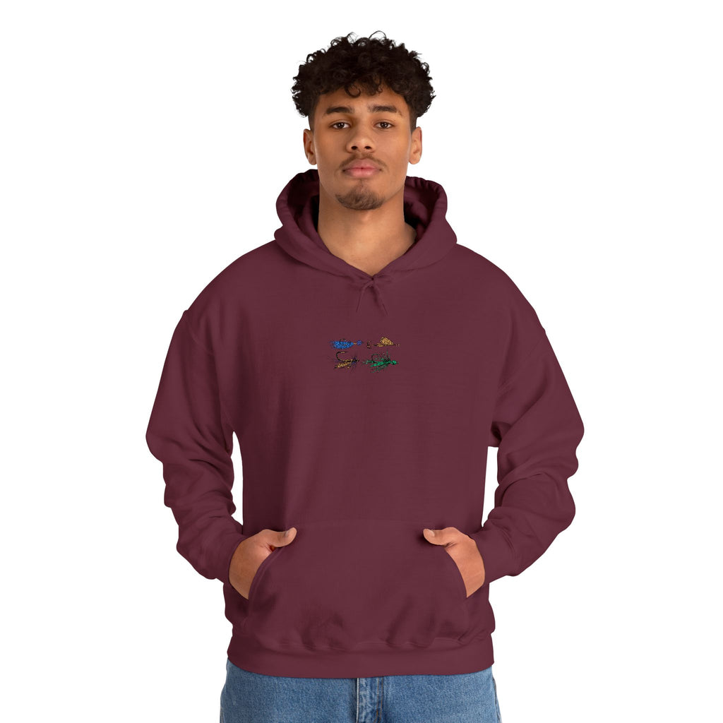 Embroidered Fishing Lure Unisex Hoodie