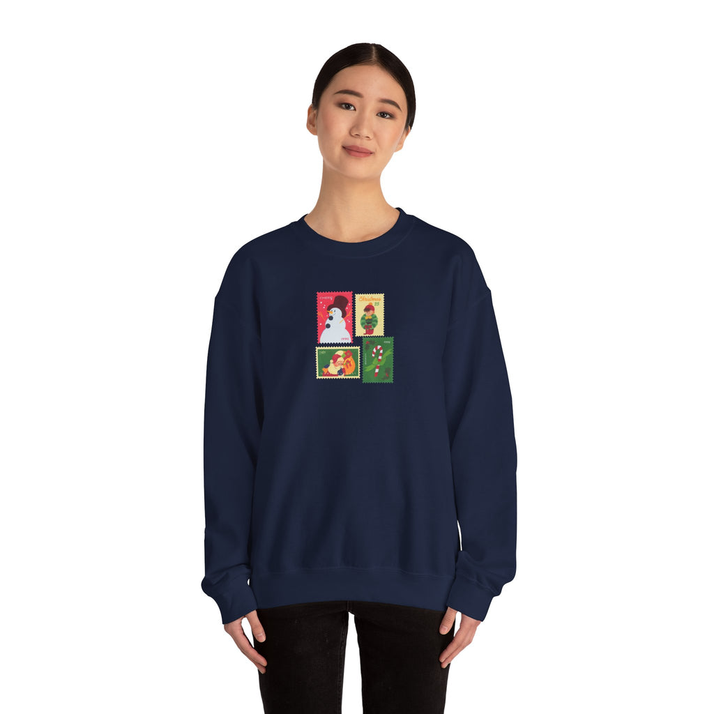 Christmas Stamps - Unisex Crewneck Sweatshirt