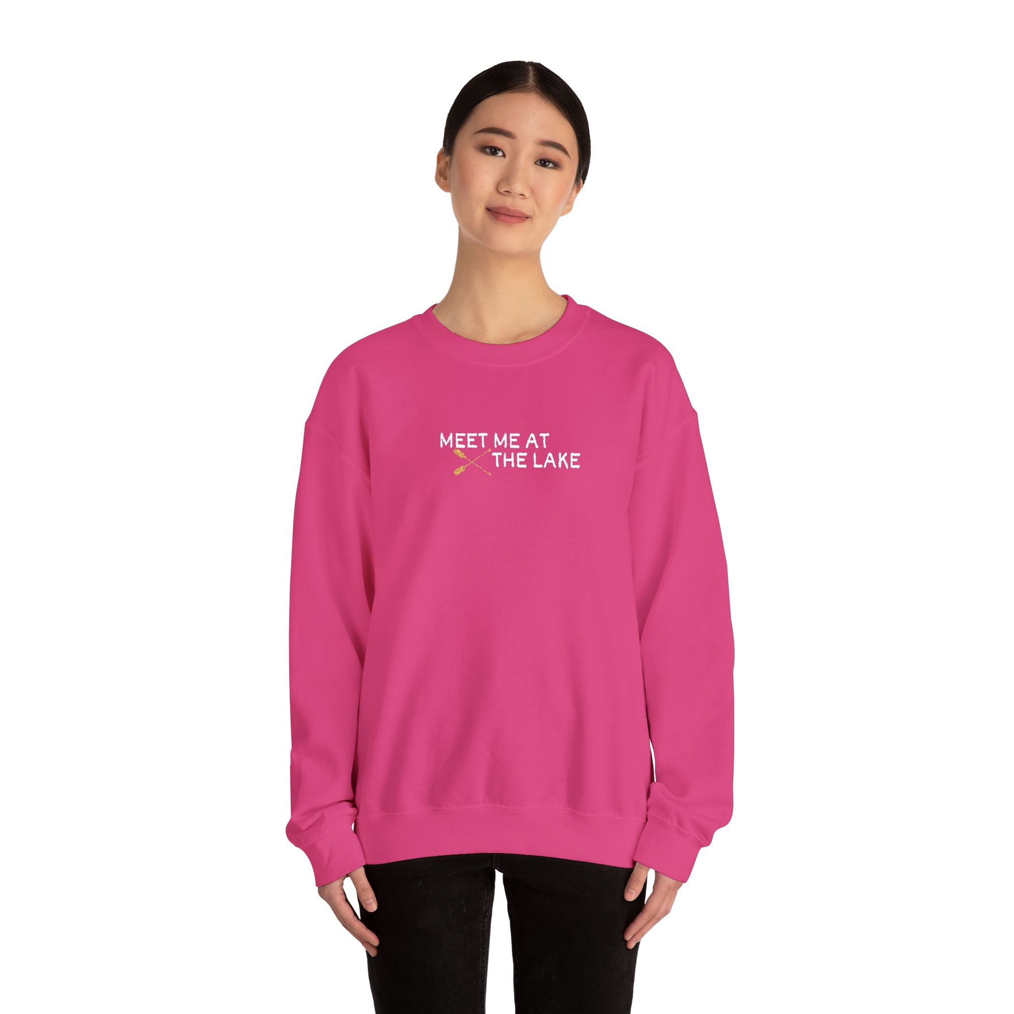 Meet me at the Lake Embroidered Unisex Sweatshirt Crewneck