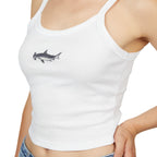 Hammerhead Shark Print Spaghetti Strap Tank Top