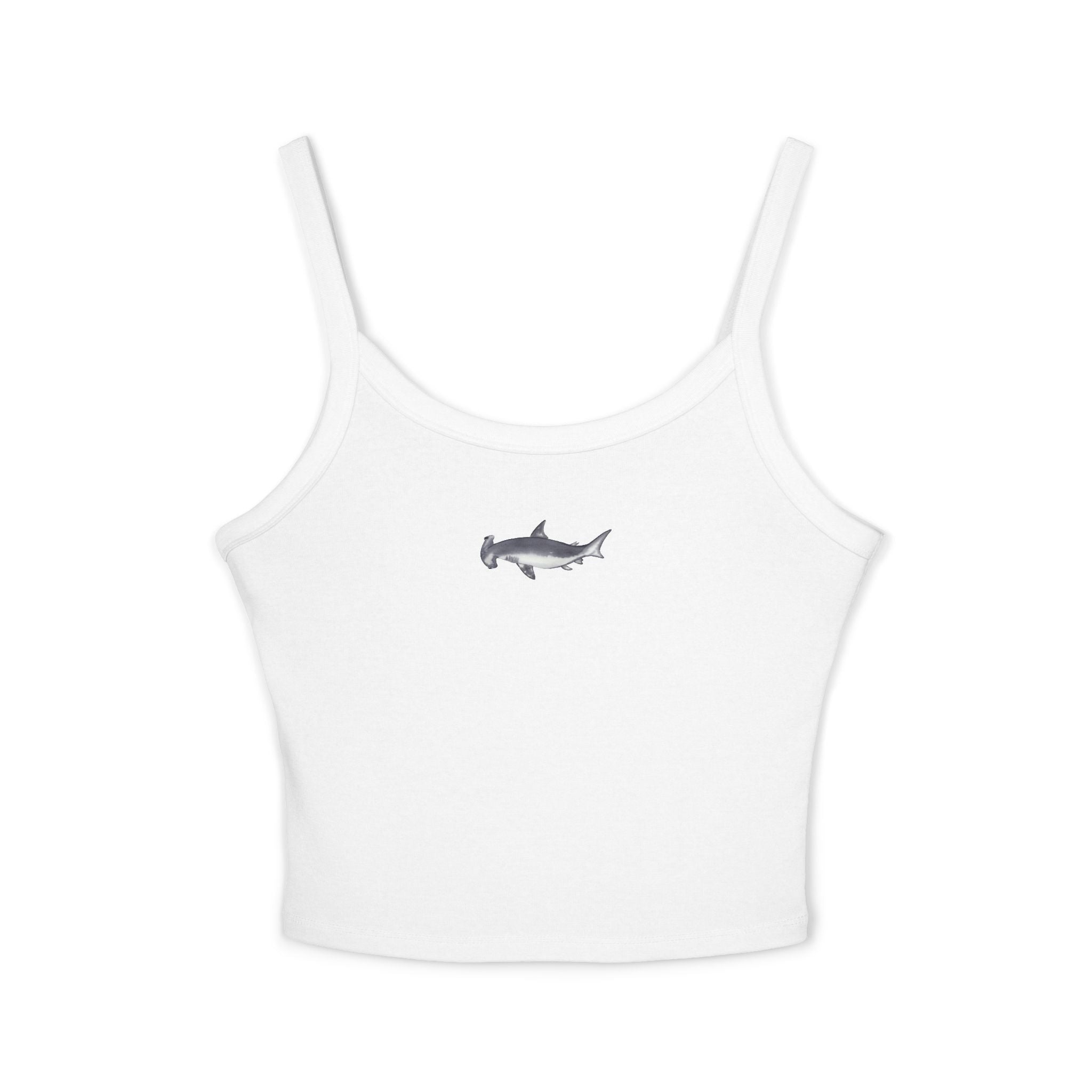Hammerhead Shark Print Spaghetti Strap Tank Top