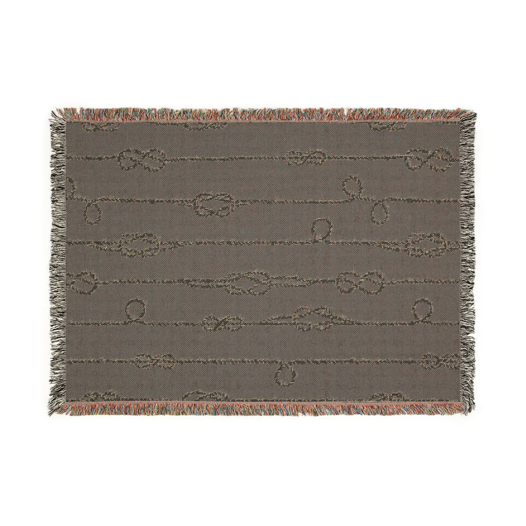 Coastal Knots Woven Blanket