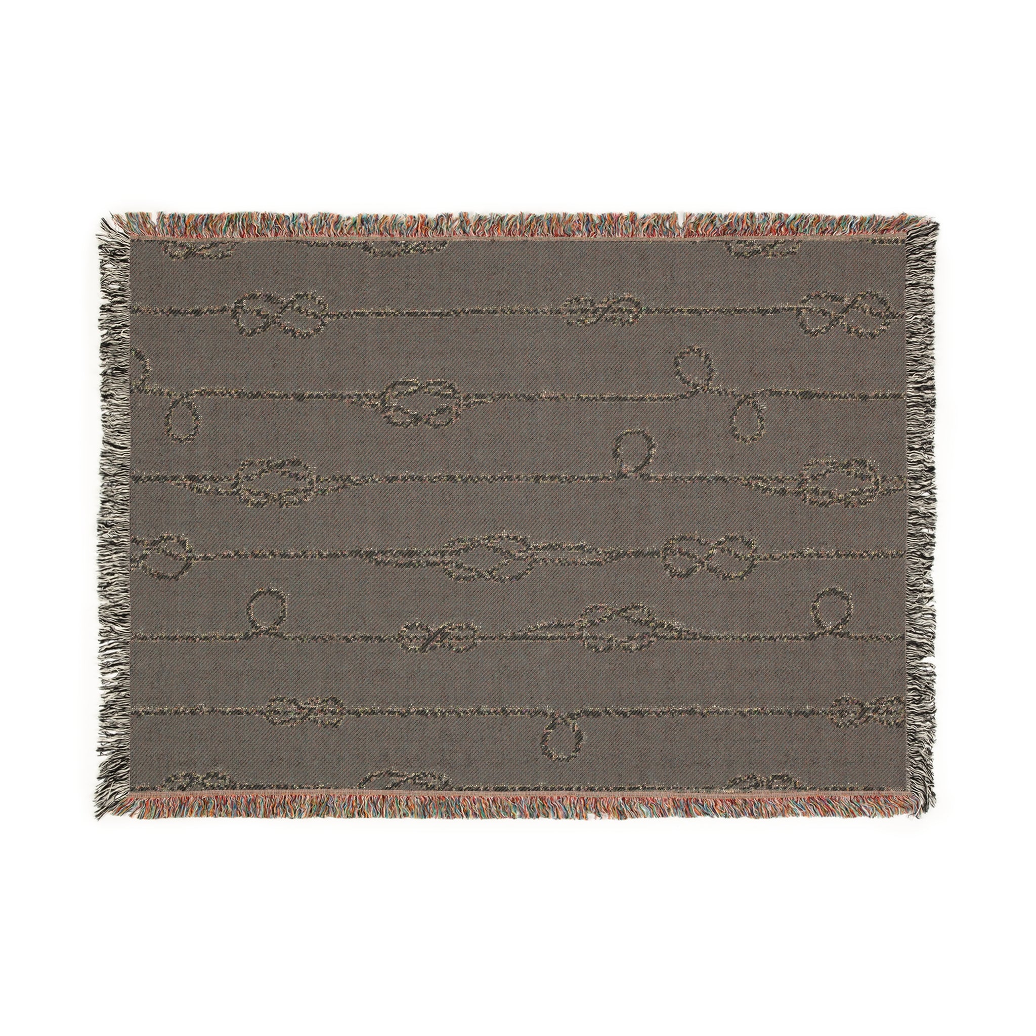 Coastal Knots Woven Blanket