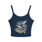Fun Fish Print Spaghetti Strap Tank Top
