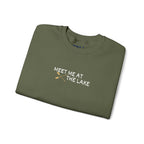 Meet me at the Lake Embroidered Unisex Sweatshirt Crewneck