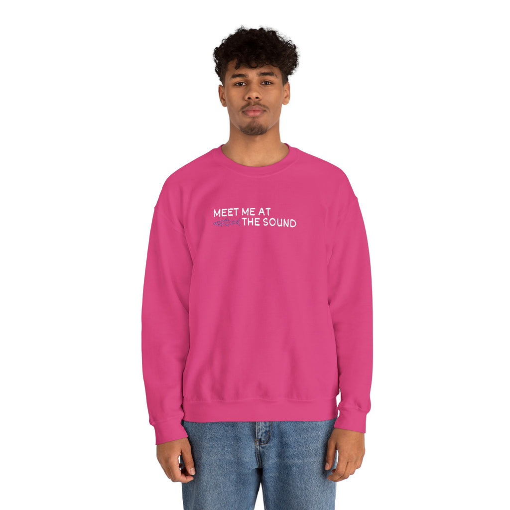 Meet me at the Sound Embroidered  Unisex Crewneck Sweatshirt