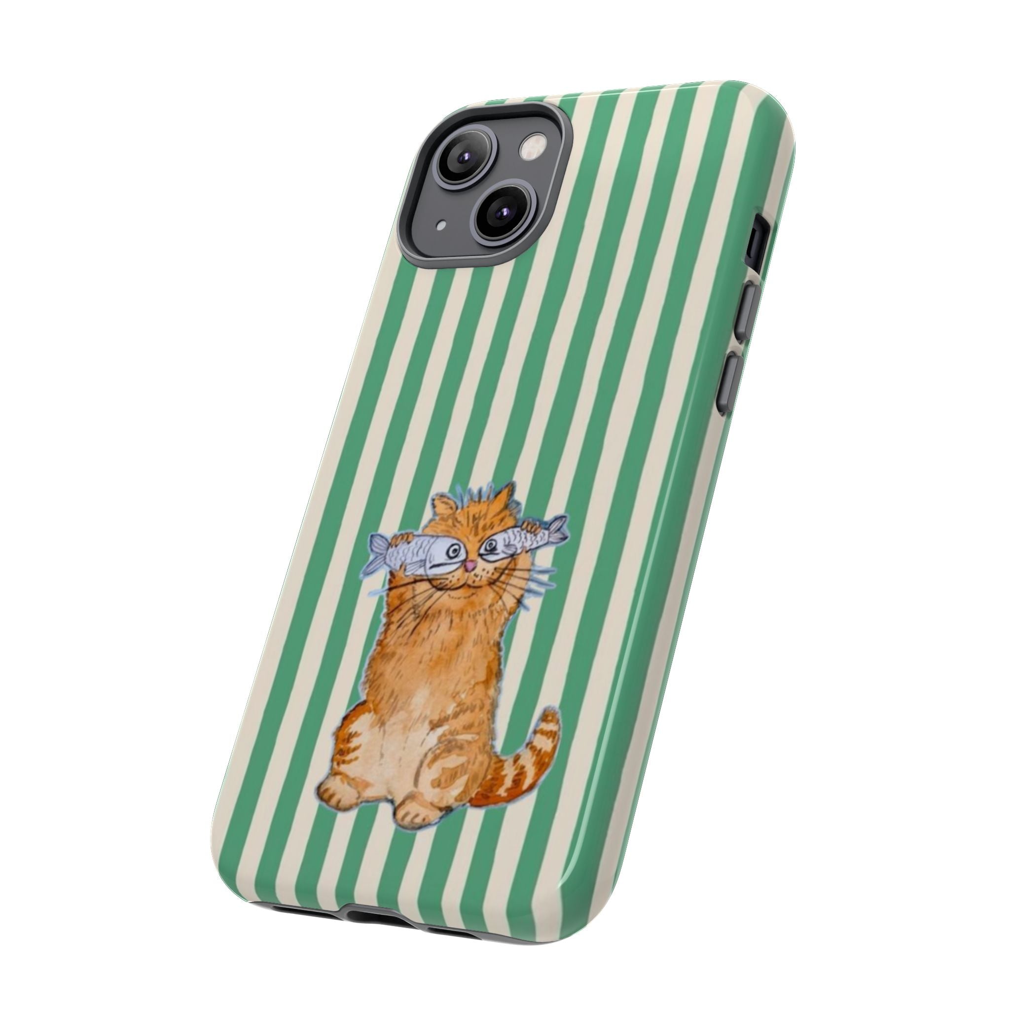 Fun Kitty n Fish - Phone Case