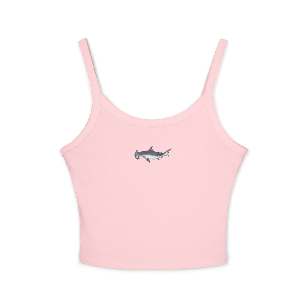 Hammerhead Shark Print Spaghetti Strap Tank Top