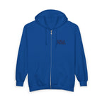 Salt of the Earth logo, Embroidered Unisex Zip Hoodie