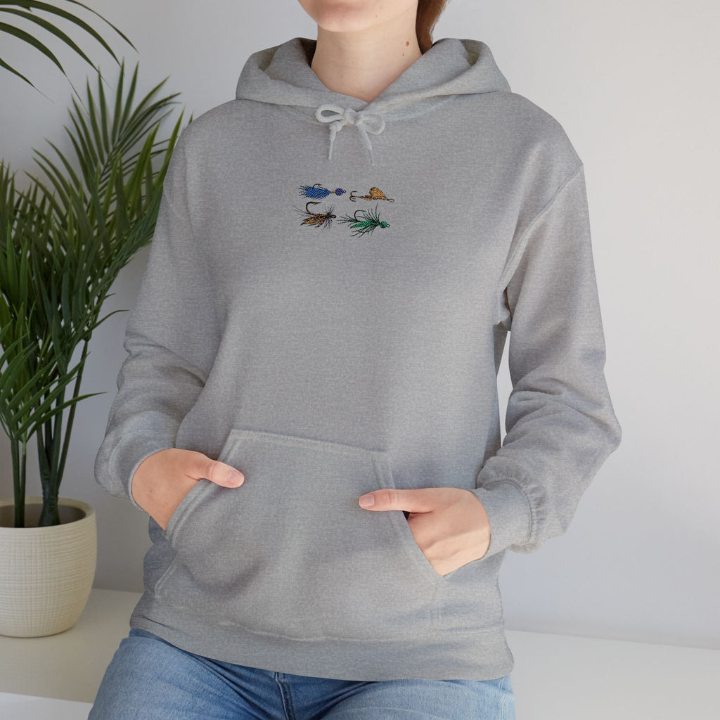 Embroidered Fishing Lure Unisex Hoodie