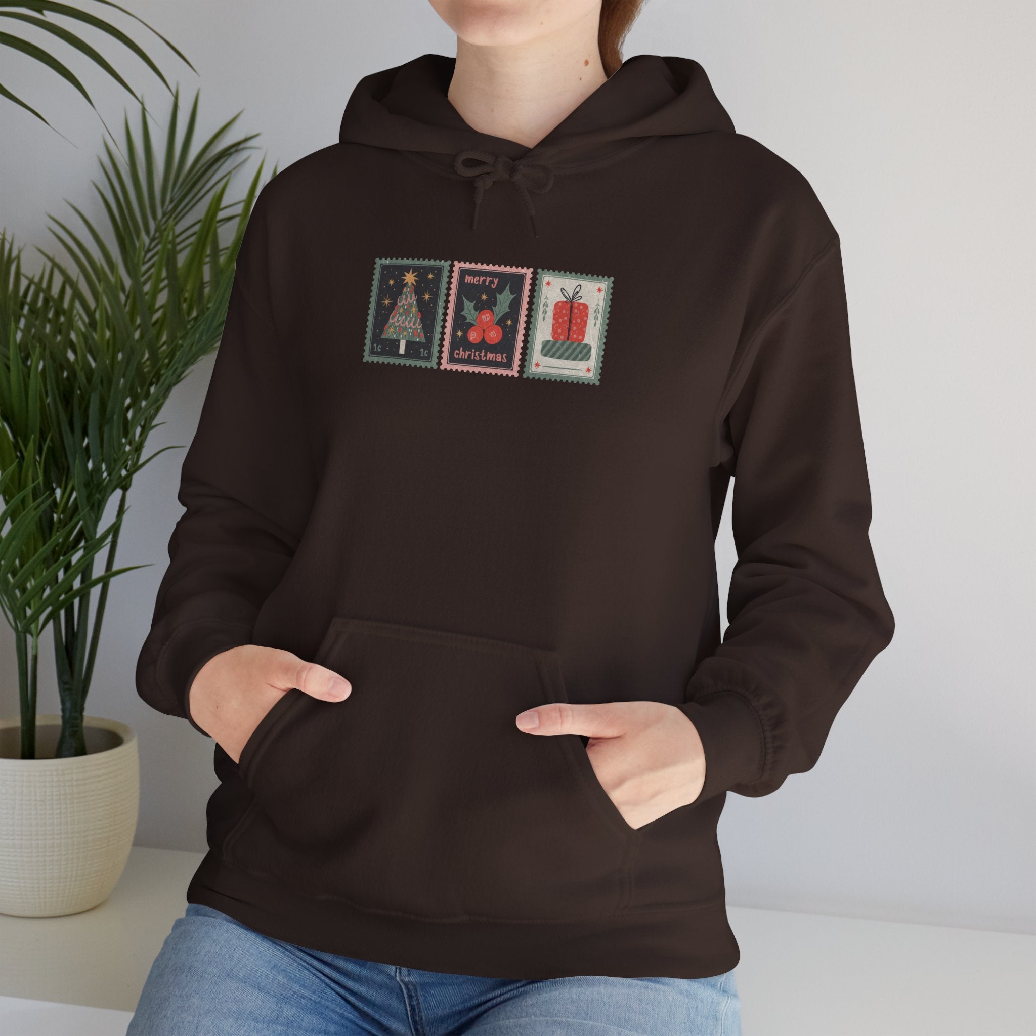 Christmas Stamp Trio - Unisex Hoodie