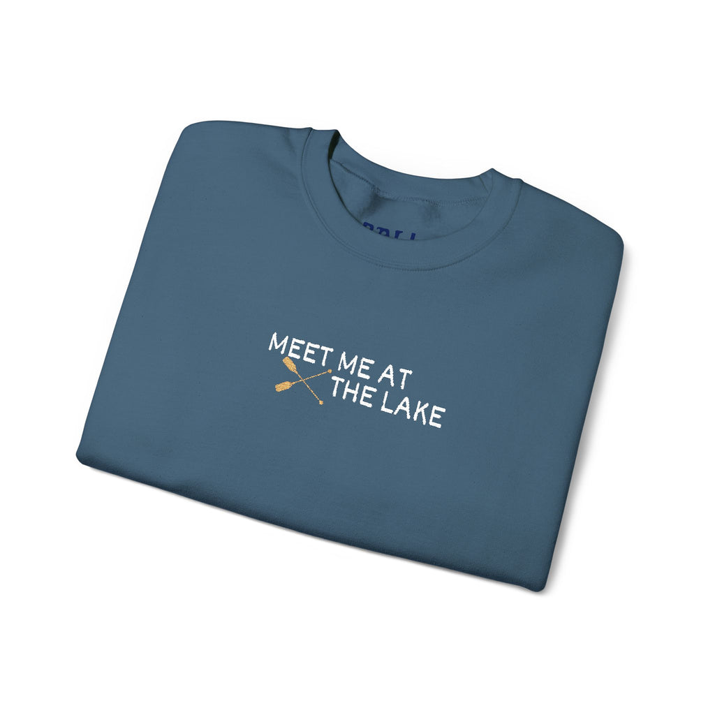 Meet me at the Lake Embroidered Unisex Sweatshirt Crewneck