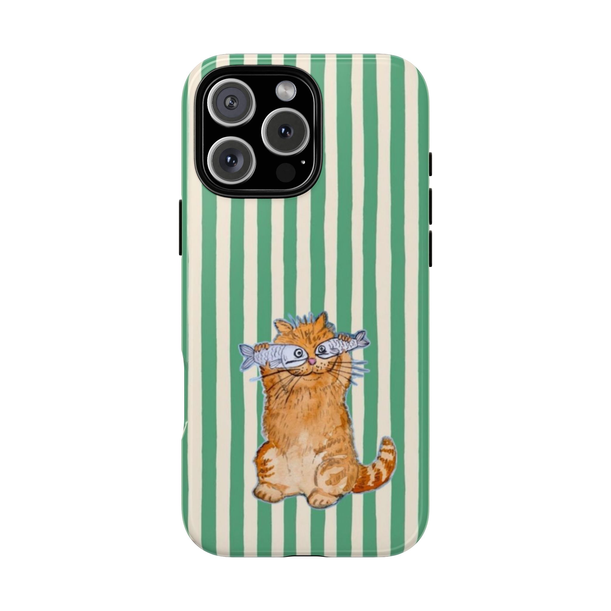 Fun Kitty n Fish - Phone Case
