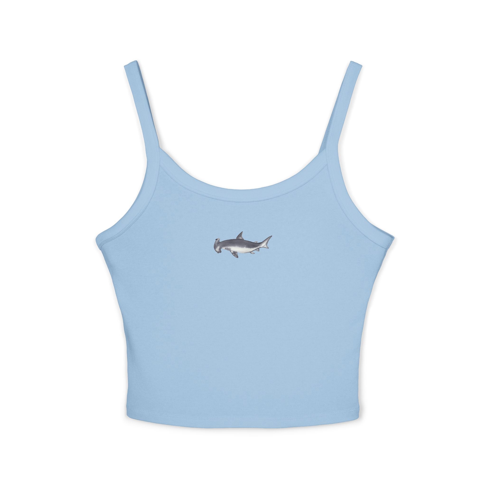 Hammerhead Shark Print Spaghetti Strap Tank Top