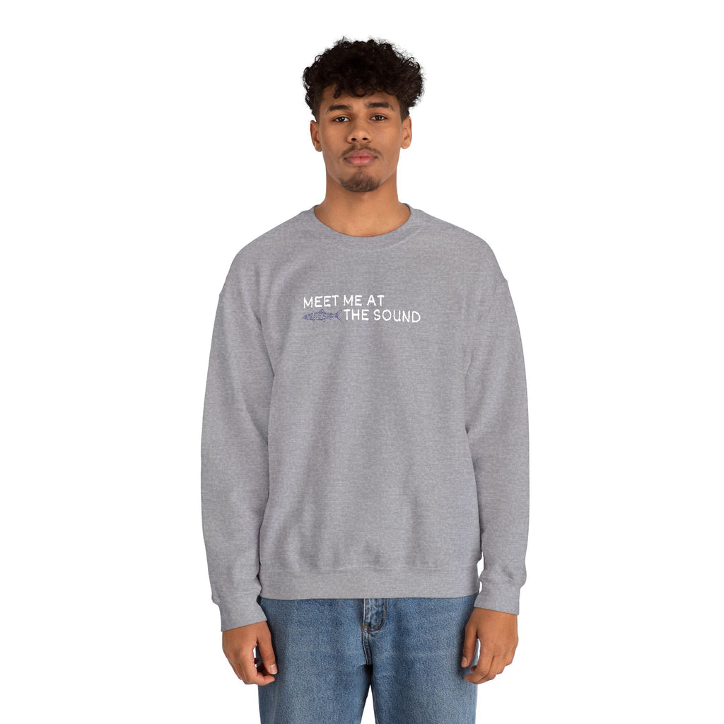 Meet me at the Sound Embroidered  Unisex Crewneck Sweatshirt