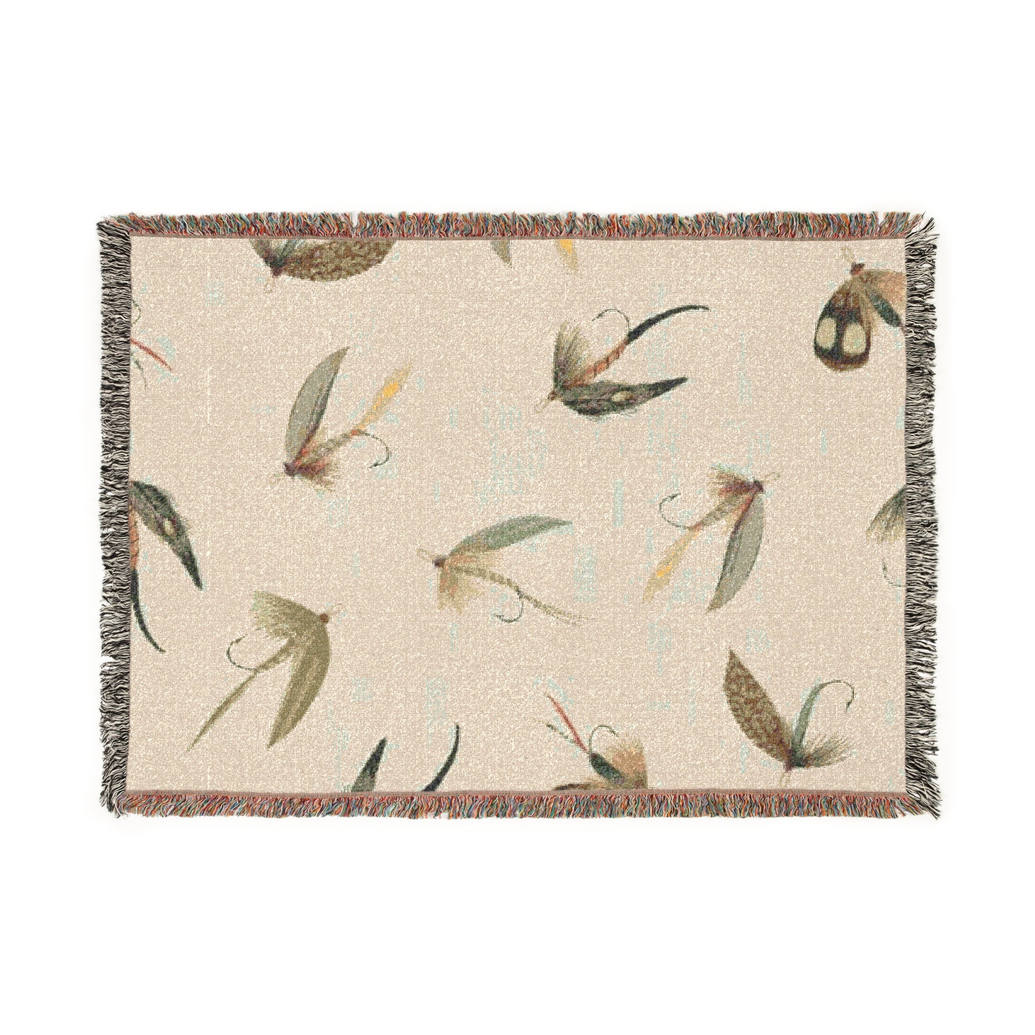 Fishing Lure Woven Blanket