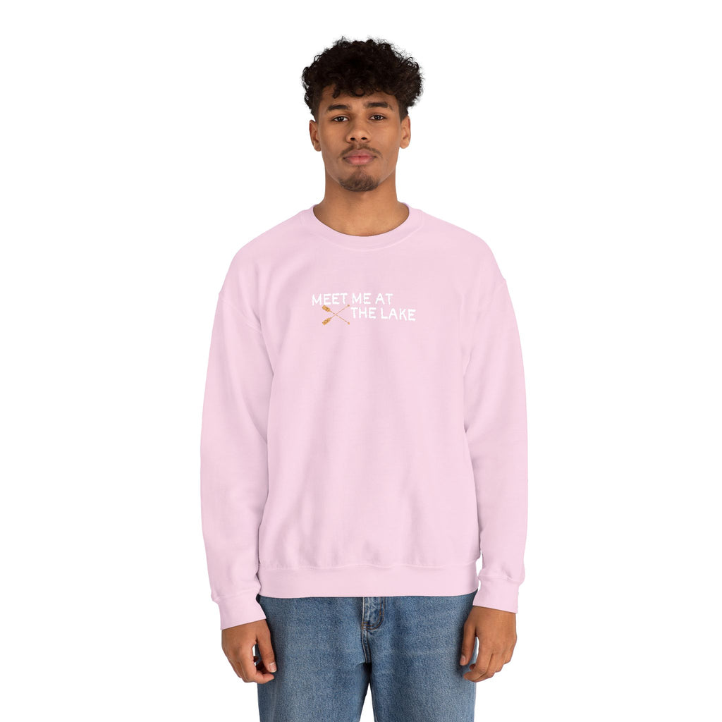 Meet me at the Lake Embroidered Unisex Sweatshirt Crewneck