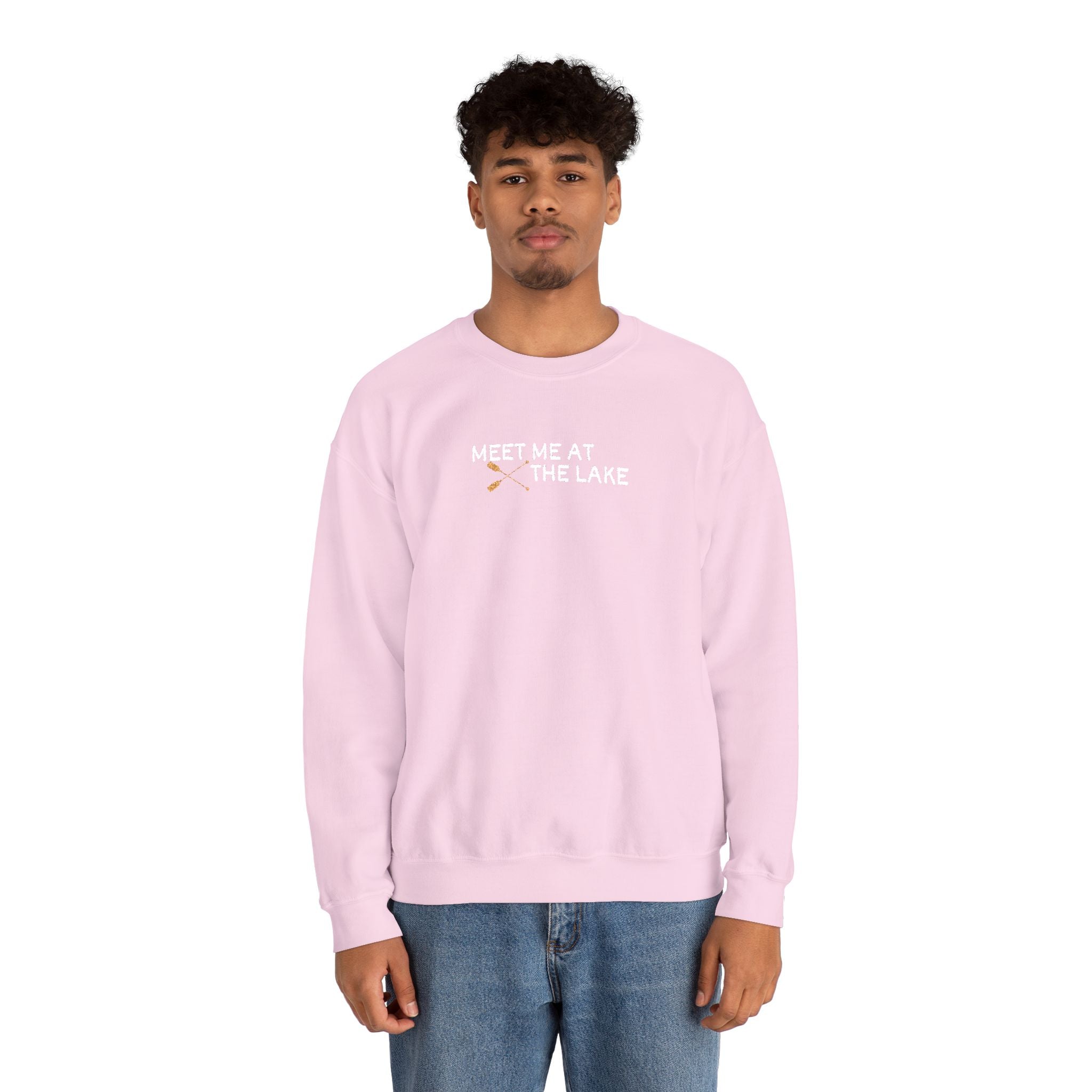 Meet me at the Lake Embroidered Unisex Sweatshirt Crewneck