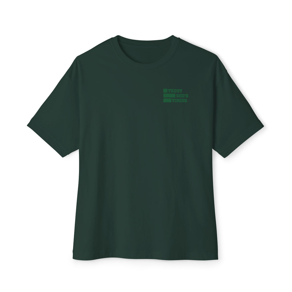 Trust God's Timing Unisex Oversized Boxy Tee