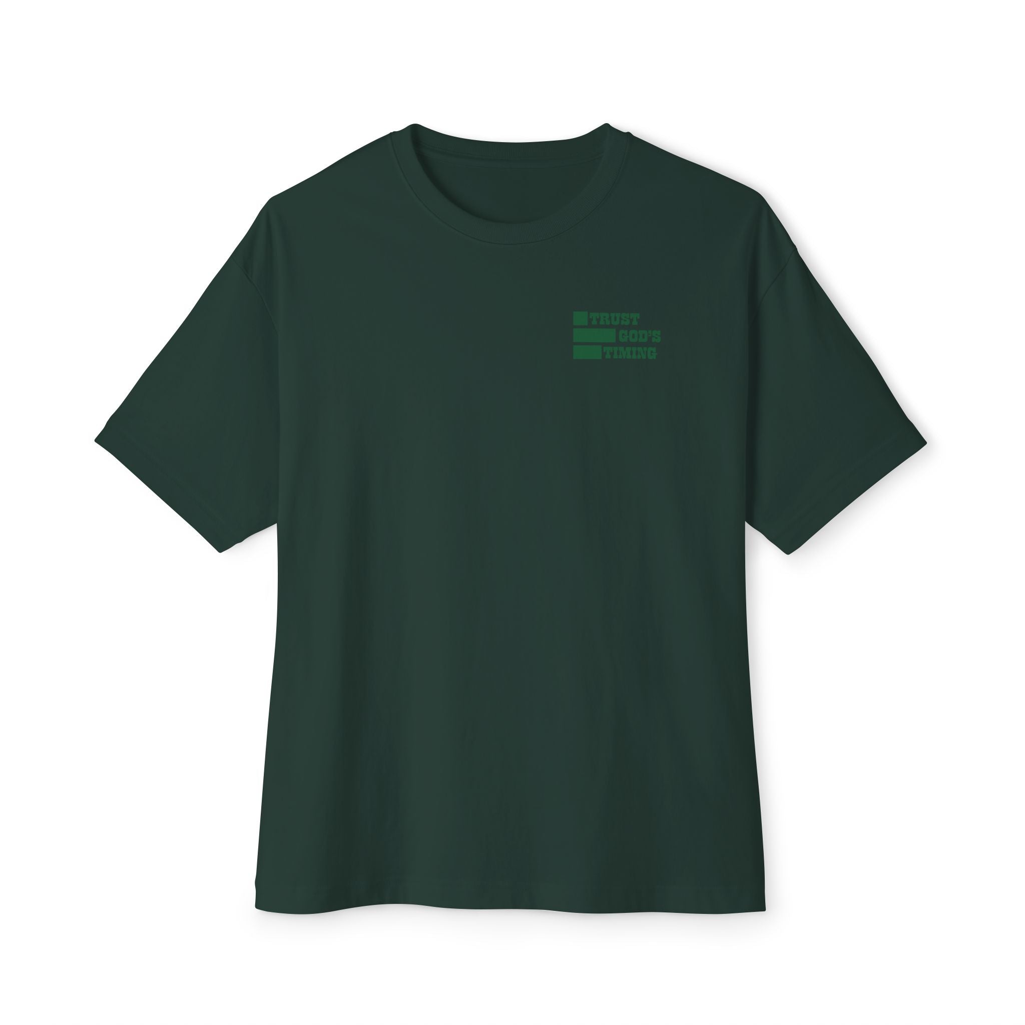Trust God's Timing Unisex Oversized Boxy Tee