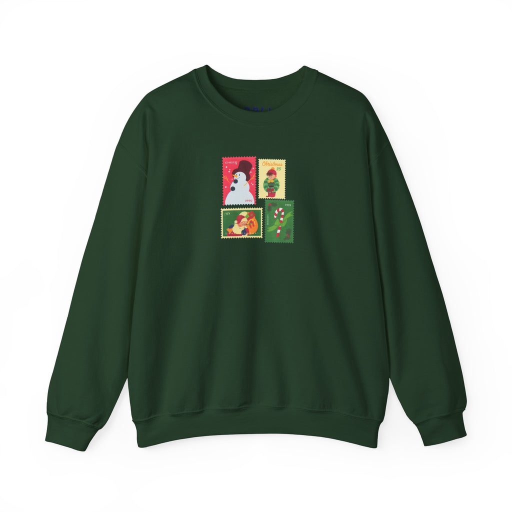 Christmas Stamps - Unisex Crewneck Sweatshirt