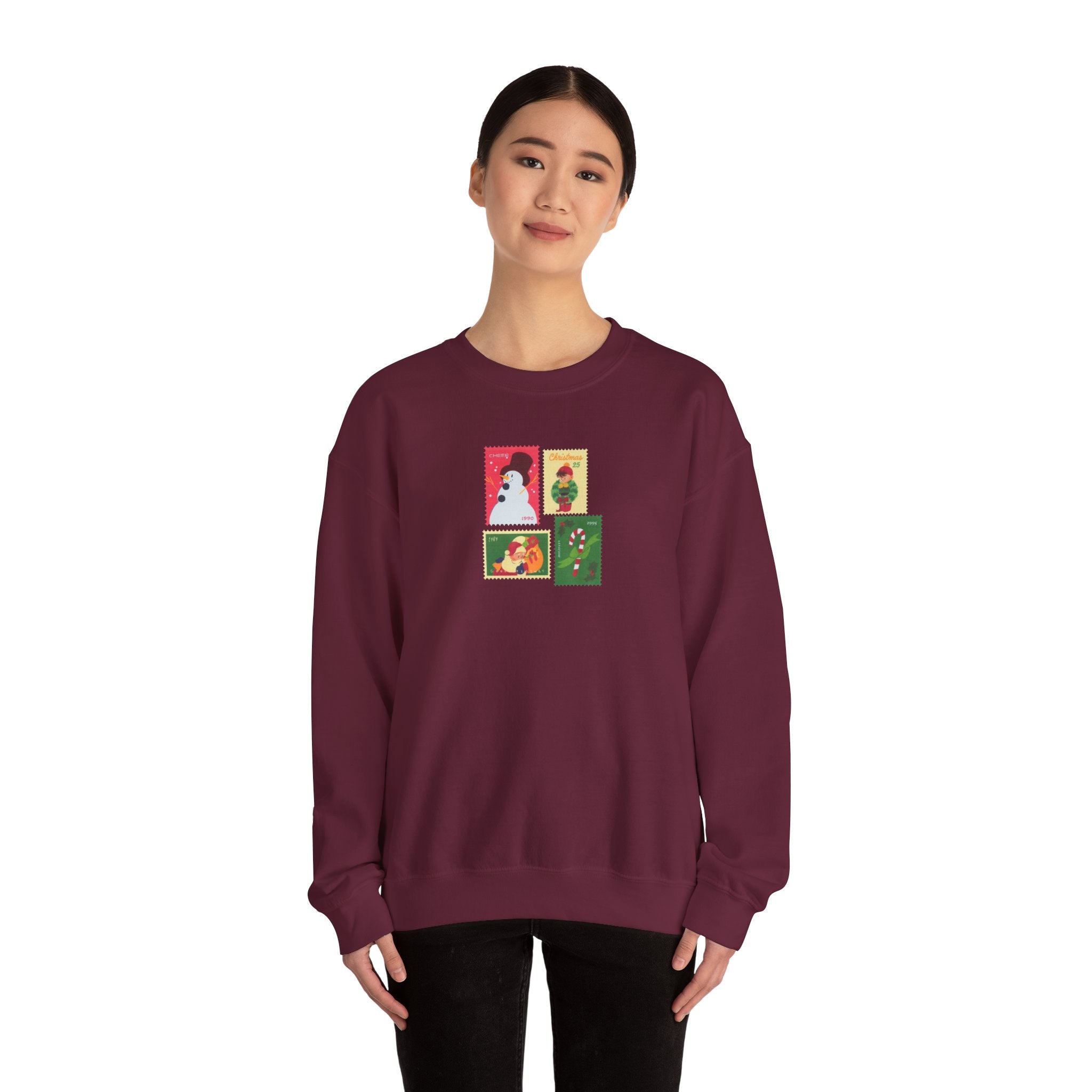 Christmas Stamps - Unisex Crewneck Sweatshirt