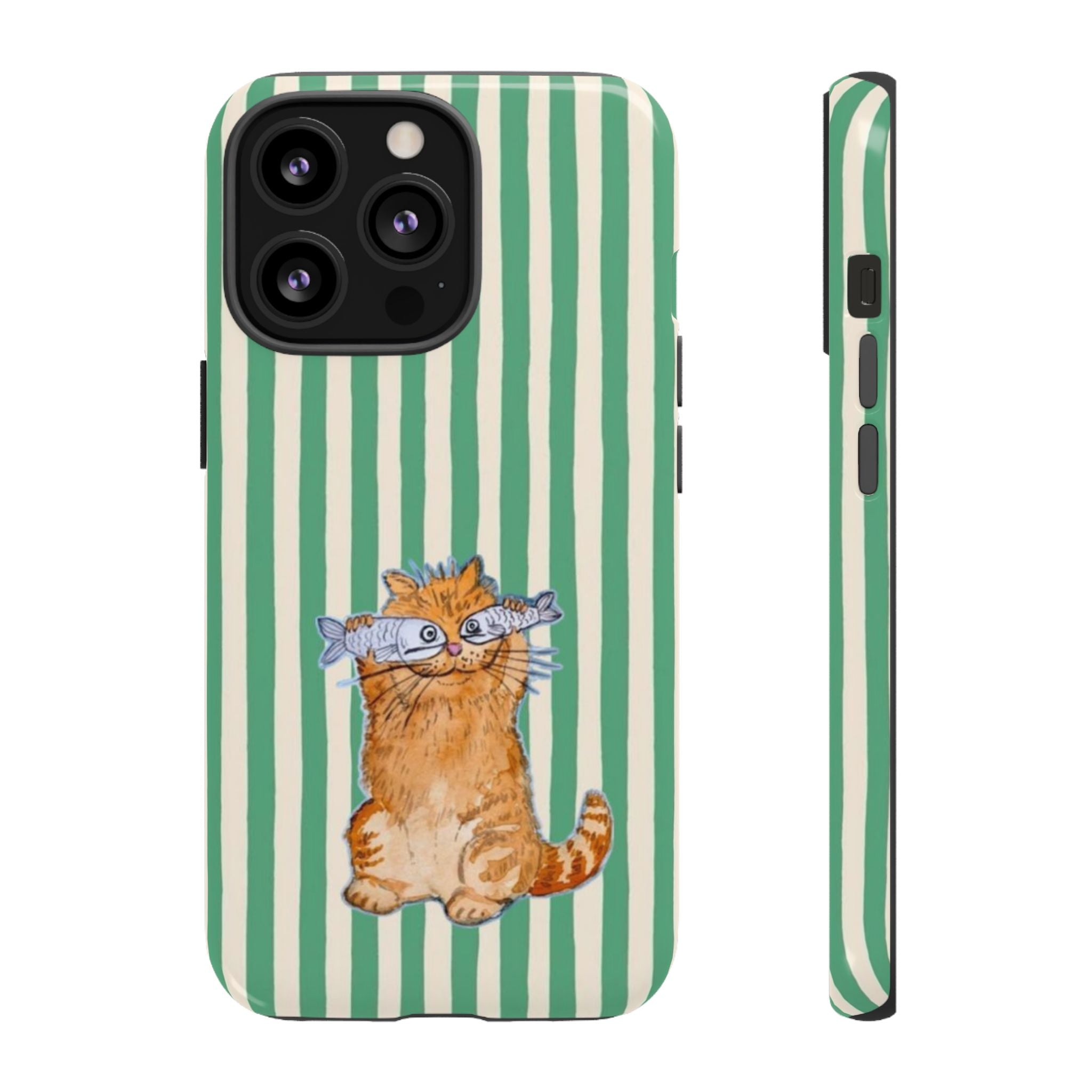 Fun Kitty n Fish - Phone Case
