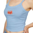 Crab Print Spaghetti Strap Tank Top