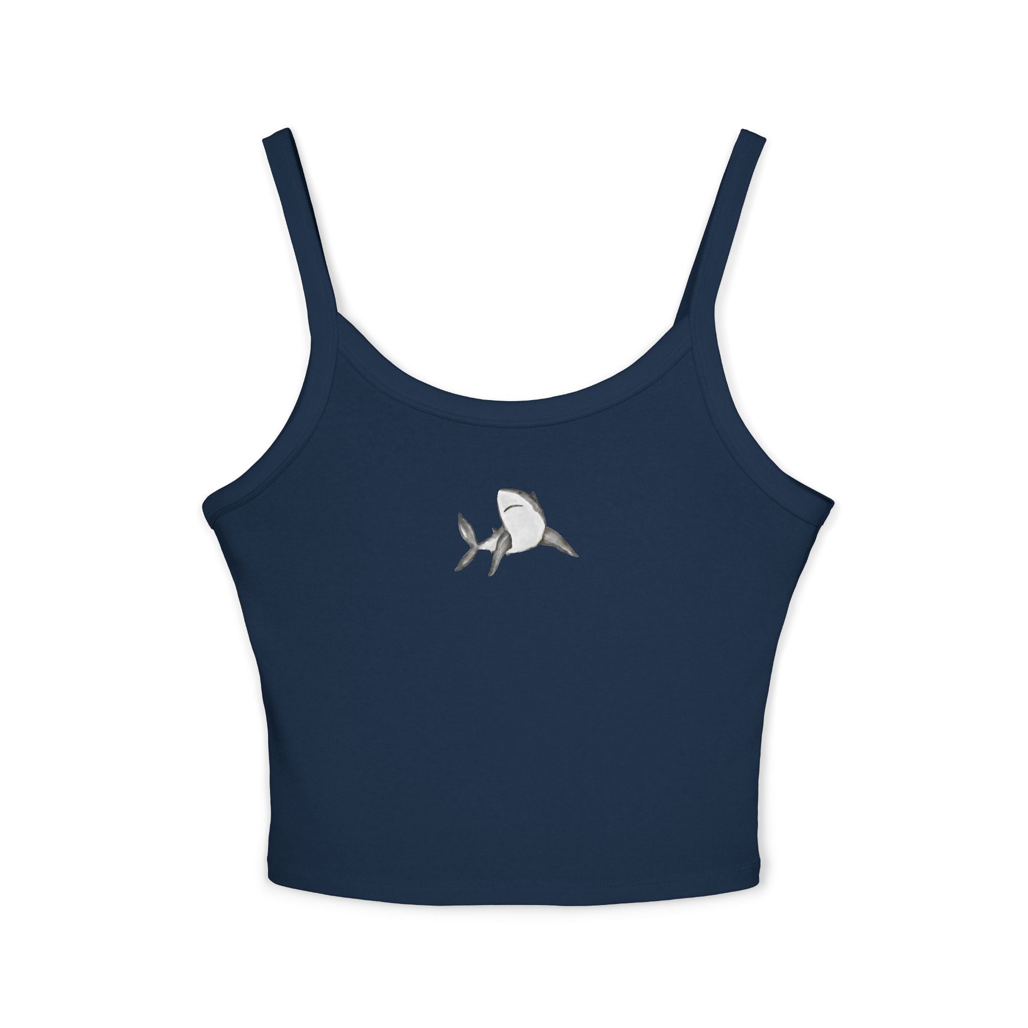 Shark Print Spaghetti Strap Tank Top