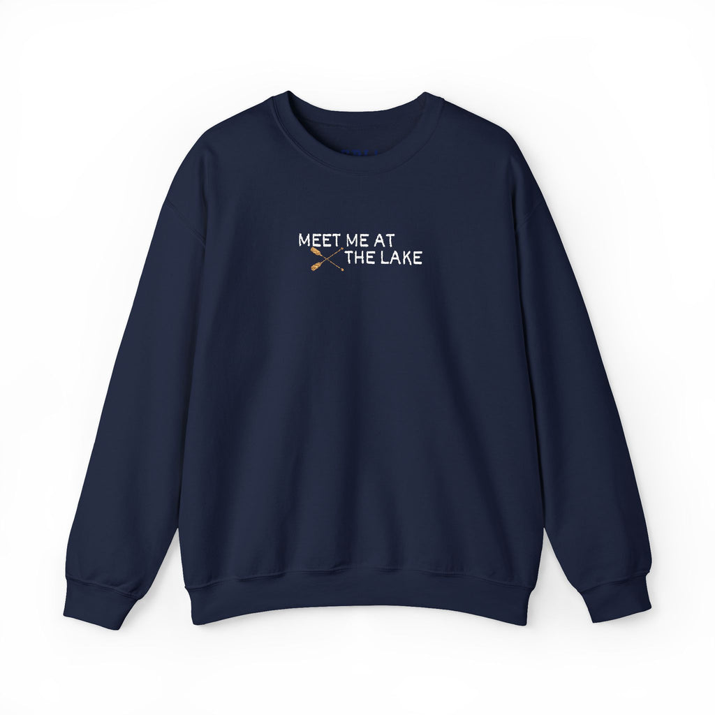 Meet me at the Lake Embroidered Unisex Sweatshirt Crewneck