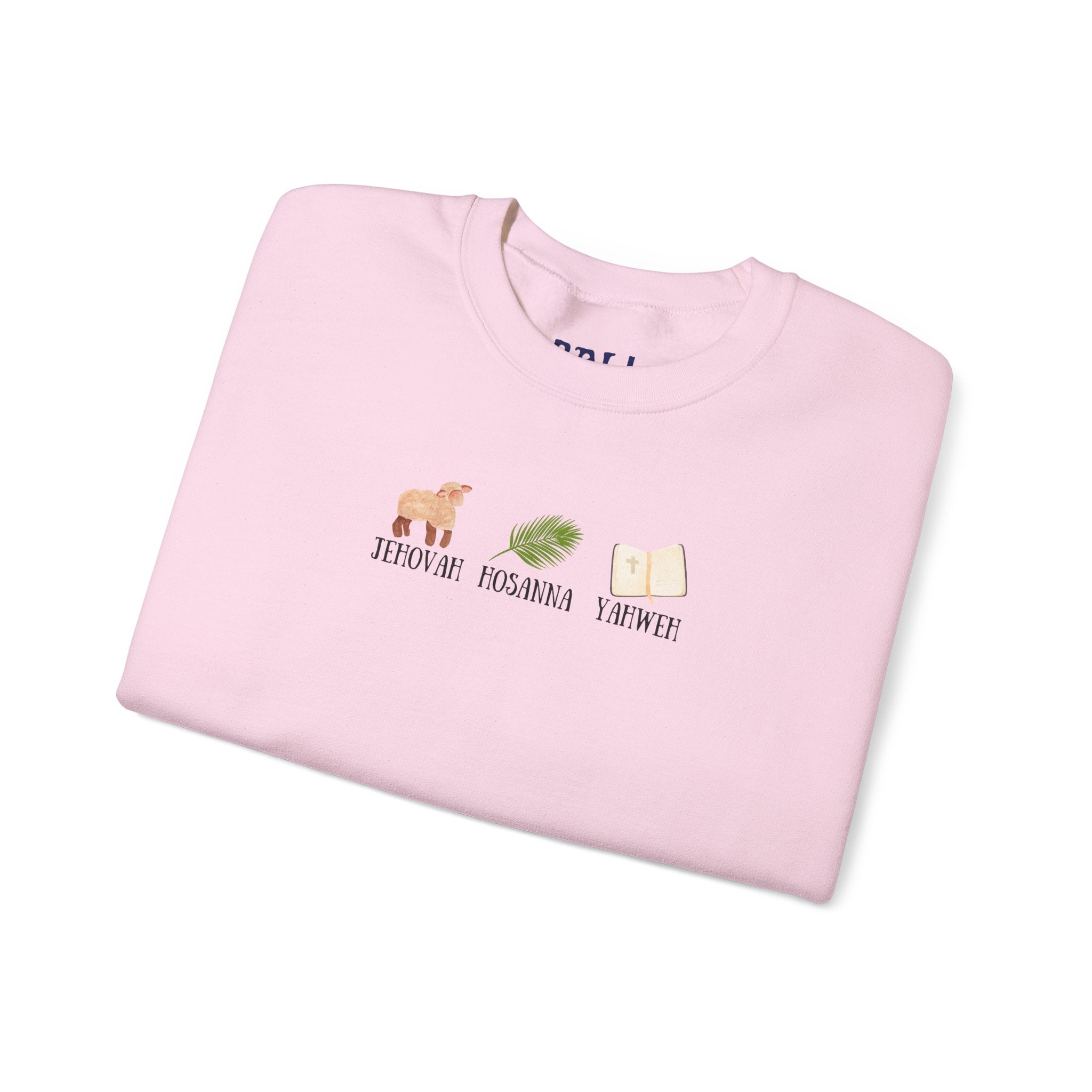 Jesus Name Trio Print Unisex Crewneck Sweatshirt