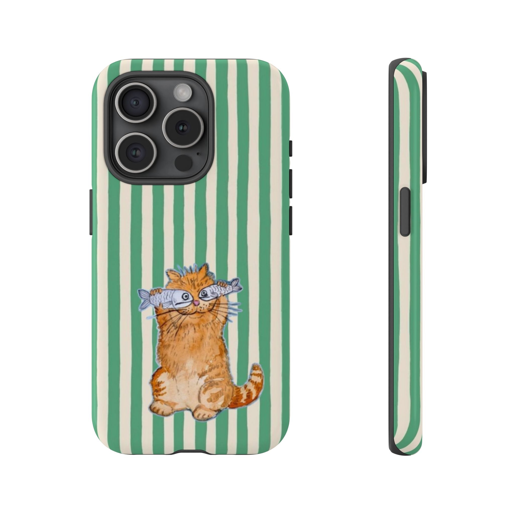 Fun Kitty n Fish - Phone Case