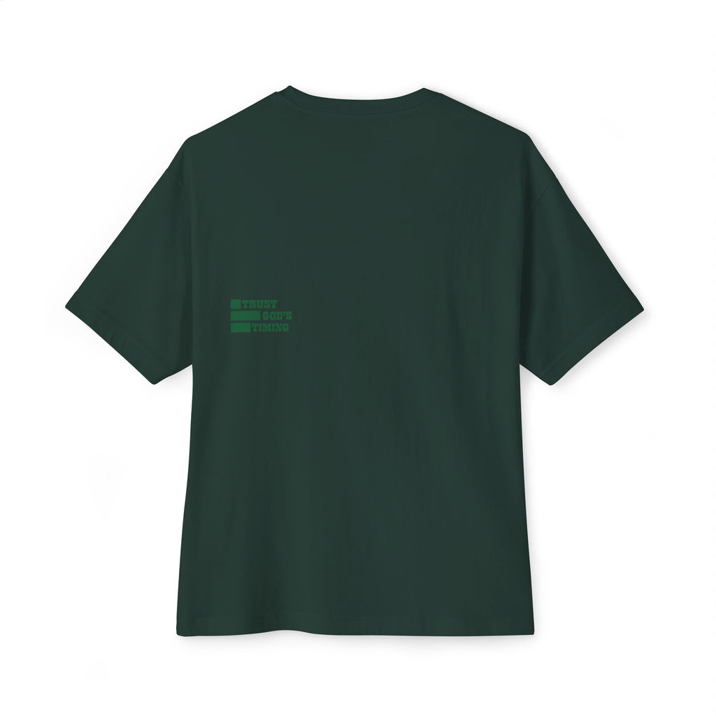Trust God's Timing Unisex Oversized Boxy Tee