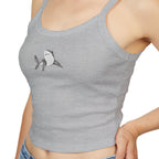 Shark Print Spaghetti Strap Tank Top