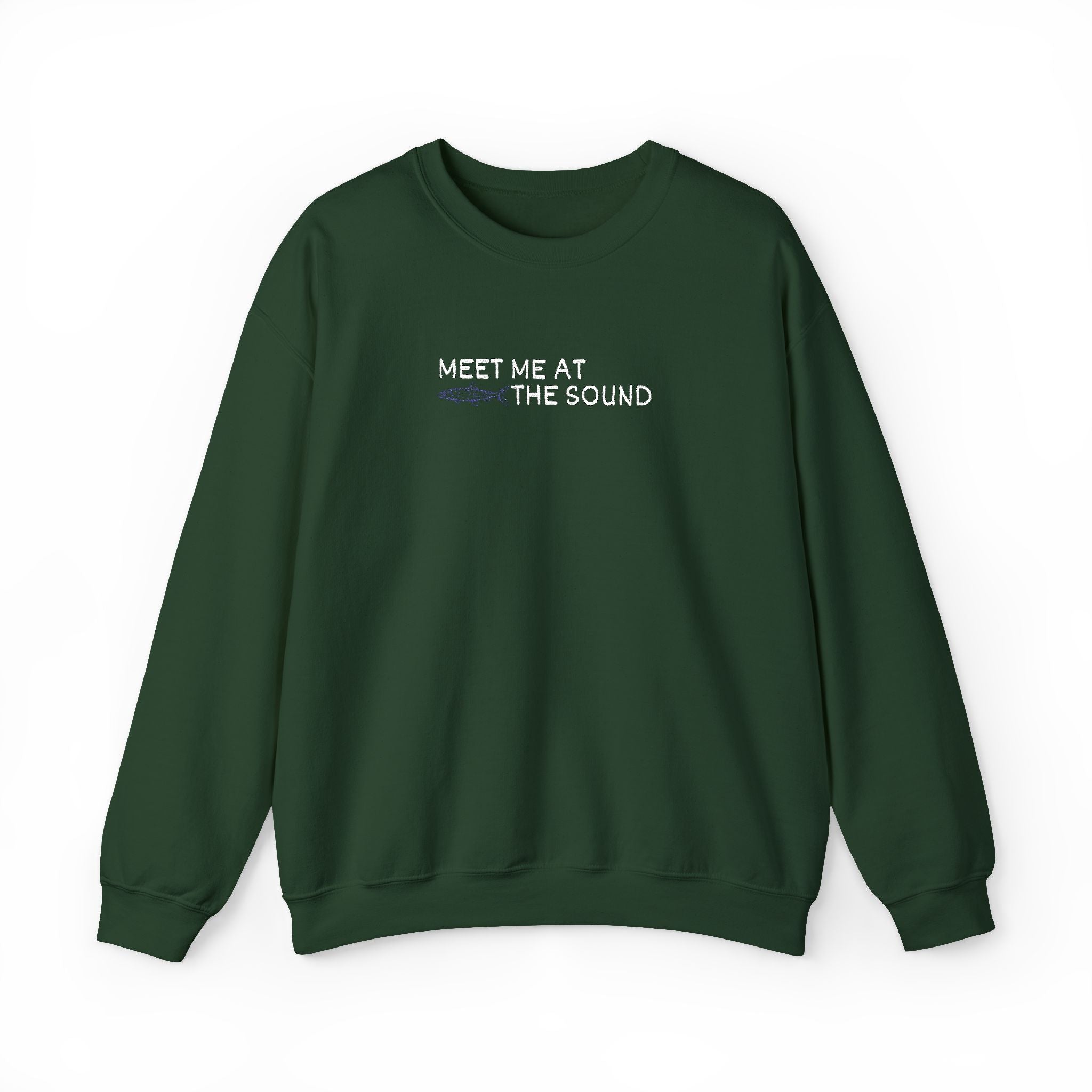 Meet me at the Sound Embroidered  Unisex Crewneck Sweatshirt